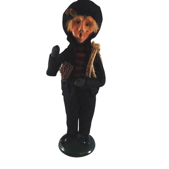 Vintage 1991 Byers Choice Chimney Sweep Caroler Doll Figurine Signed - Picture 1 of 16